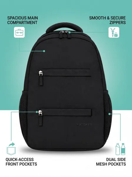 Nxtoasis Organise & Carry Laptop Backpack — Midnight