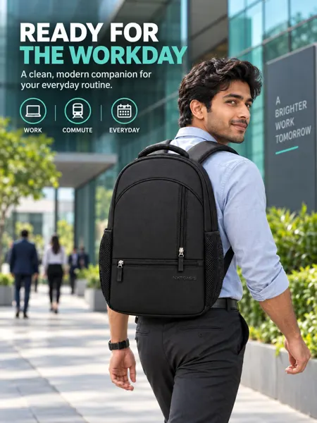 Nxtoasis Workday Laptop Backpack — Midnight