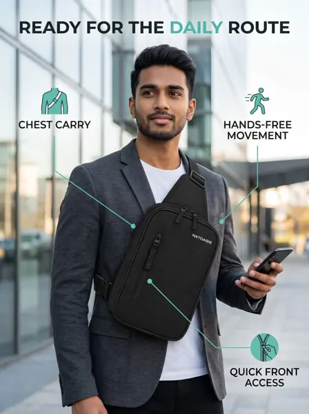 Nxtoasis Compack Tech Sling Bag — Midnight