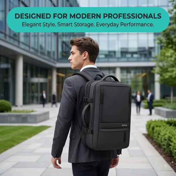 Nxtoasis Professional Business Backpack — Midnight