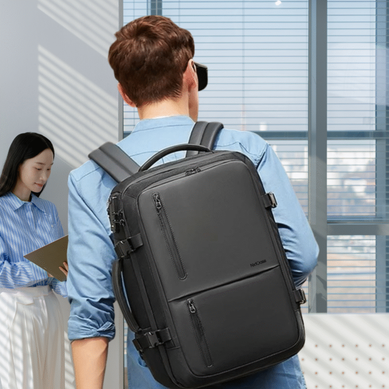 Black X-Large Travel Backpacks, NxtOasis Business Smart Professional Lightweight Backpack Extra Large 40L Flight Approved Water Resistant Durable 17" Laptop Backpacks  - Image 6